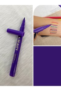 Retrobird Suya Dayanıklı Mat Neon Mor Keçe Uçlu Kalem Eyeliner
