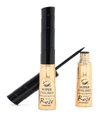 Roesıa Rose Cosmetics Suya Dayanıklı Mat Pastel Siyah Kalıcı İnce Uçlu Keçe Likit Eyeliner