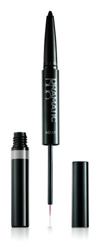 Avon Dramatic Duo 2si 1 Arada Çift Taraflı Suya Dayanıklı Mat Pastel Gri Kalıcı Jel Eyeliner