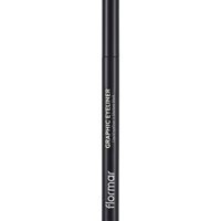 Flormar Graphic Suya Dayanıklı Mat Pastel Siyah Kalıcı Kalın Uçlu Keçe Likit Eyeliner