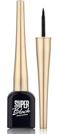 Tikatti DB-E13 Suya Dayanıklı Mat Pastel Siyah Kalıcı Kıl Fırça Likit Eyeliner