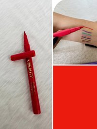 Retrobird Suya Dayanıklı Mat Pastel Kırmızı Kalıcı Keçe Likit Eyeliner