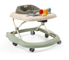 Baby2Go 23844 Alfabetik Harfler 6 Tekerlekli 2 Kademeli Oyuncaklı Müzikli Örümcek Yürüteç Yeşil
