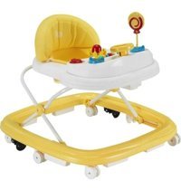 Baby Hope 217 6 Tekerlekli 2 Kademeli Oyuncaklı Sallanan Müzikli Örümcek Yürüteç Sarı