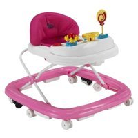 Babyhope 217 6 Tekerlekli 3 Kademeli Oyuncaklı Örümcek Yürüteç Pembe