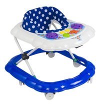 Chubby Baby CBY-101 6 Tekerlekli 3 Kademeli Oyuncaklı Örümcek Yürüteç Lacivert