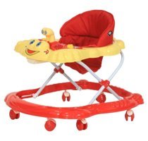 Sunny Baby 9226 Ördek 6 Tekerlekli 2 Kademeli Oyuncaklı Müzikli Örümcek Yürüteç Kırmızı