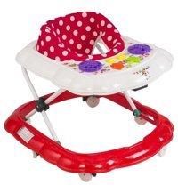 Chubby Baby CBY-101 6 Tekerlekli 3 Kademeli Oyuncaklı Örümcek Yürüteç Kırmızı