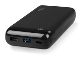 Ttec Powerslim Lcd 20000 mAh Hızlı Şarj Micro Lightning - Type C - USB Powerbank Siyah