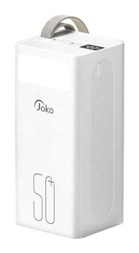 Peeq J10 50000 mAh Hızlı Şarj Micro Type C - USB Powerbank Beyaz