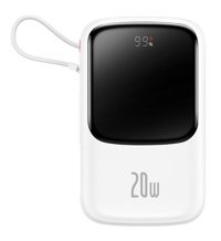Baseus Q Pow Pro 10000 mAh Hızlı Şarj Type C Powerbank Beyaz