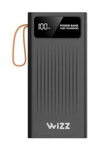 Wizz Wp025S 20000 mAh Hızlı Şarj Mıknatıslı Micro Lightning - Type C - USB Powerbank Gri