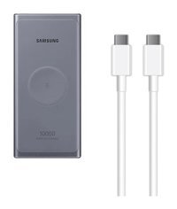 Samsung 10000 mAh Hızlı Şarj Mıknatıslı Micro Type C - USB Kablosuz Powerbank Gri