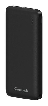 Soultech Bt143S Needle 10000 mAh Hızlı Şarj Micro Type C - USB Powerbank Siyah