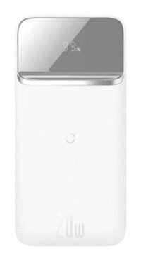 Polham 10000 mAh Hızlı Şarj Mini USB Kablosuz Powerbank Beyaz