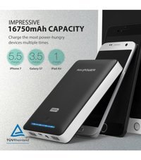 Ravpower 16750 mAh Hızlı Şarj Micro USB Powerbank Siyah