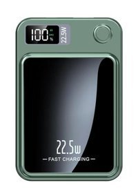 Phixi Force Pw5 5000 mAh Hızlı Şarj Mıknatıslı Type C Powerbank Yeşil