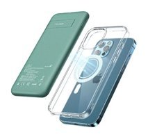 Mcdodo Mc-8771 10000 mAh Hızlı Şarj Mıknatıslı Type C Kablosuz Powerbank Yeşil