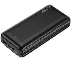 Shaza 20.000 Mah 20000 mAh Micro Lightning - Type C - USB Powerbank Siyah