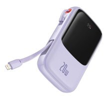 Baseus Qpow Pro 10000 mAh Hızlı Şarj Dijital Göstergeli Type C Powerbank Beyaz