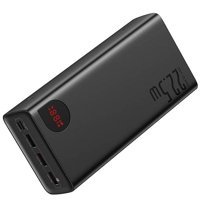 Baseus Metal 20000 mAh Hızlı Şarj Mıknatıslı Type C Powerbank Siyah