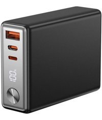 Wiwu Wi-P005 10000 mAh Hızlı Şarj Micro Type C - USB Powerbank Siyah