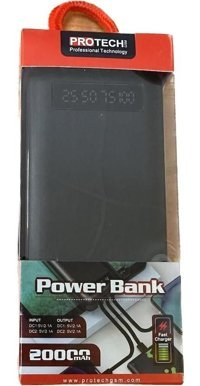 PROTECH B-05 20000 mAh Hızlı Şarj Mını USB Powerbank Siyah