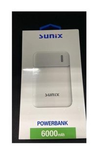 Sunix Pb-21 6000 mAh Hızlı Şarj Micro Type C - USB Powerbank Beyaz