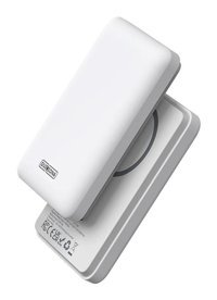 Duzzona W4 5000 mAh Hızlı Şarj Mıknatıslı Type C Kablosuz Powerbank Beyaz