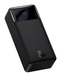 Baseus Bipow 30000 mAh Hızlı Şarj Micro Type C - USB Powerbank Siyah