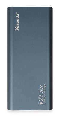 Yosonda 20000 mAh Hızlı Şarj Micro USB Powerbank Mavi