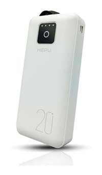 Hepu Hp-979 20000 mAh Micro Type C - USB - Lightning Powerbank Beyaz