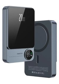 Recci W16 10000 mAh Hızlı Şarj Micro USB Powerbank Gri