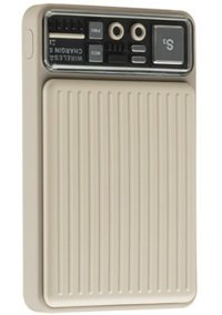Nettech Nt-Pw26 10000 mAh Hızlı Şarj Mıknatıslı Type C - USB Powerbank Bej