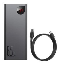 Baseus Adaman 20000 mAh Hızlı Şarj Micro Type C - USB Powerbank Siyah