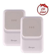 Atongm 10000 mAh Hızlı Şarj Mıknatıslı Type C Powerbank Beyaz