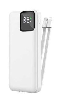 Wiwu Jc-18 10000 mAh Hızlı Şarj Lightning - Type C Powerbank Beyaz