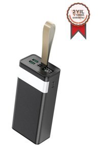 Torima Trm-1033 30000 mAh Hızlı Şarj Micro Lightning - Type C - USB Powerbank Siyah