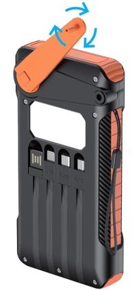 Sunowl So600 10000 mAh Hızlı Şarj Micro Lightning - Type C - USB Powerbank Siyah