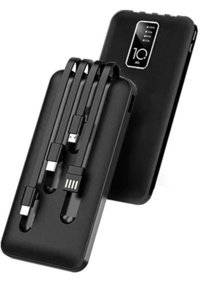 Robor R711 10000 mAh Hızlı Şarj Mını USB Powerbank Siyah