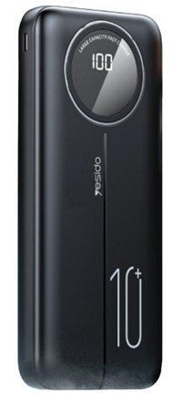 QPen Yp40 10000 mAh Hızlı Şarj Dijital Göstergeli Micro Lightning - Type C - USB Powerbank Siyah