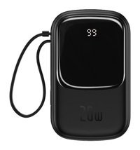 Baseus Q Pow 20000 mAh Hızlı Şarj Type C Powerbank Siyah
