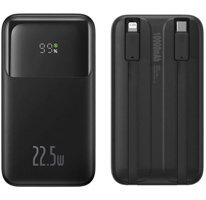 Baseus Comet Series 10000 mAh Hızlı Şarj Dijital Göstergeli Type C Powerbank Siyah