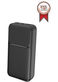 FullMoon P-1020 20000 mAh Hızlı Şarj Mini USB Powerbank Siyah