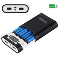 Haweel Diy 4X18650 20000 mAh Dijital Göstergeli Micro USB Powerbank Beyaz
