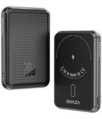 Shaza 5000 Mah 5000 mAh Hızlı Şarj Mıknatıslı Powerbank Siyah