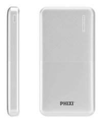 Phixi Force P18 10000 mAh Hızlı Şarj Micro Type C - USB Powerbank Beyaz