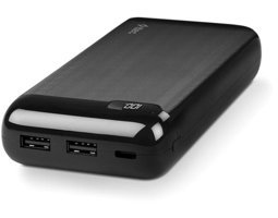 Ttec 2Bb184S Powerslim 20000 mAh Güneş Enerjili Hızlı Şarj USB Powerbank Siyah