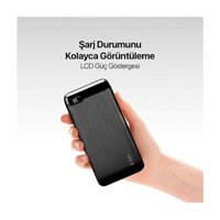 Ttec 10000 mAh Hızlı Şarj Micro USB Powerbank Gri - Siyah