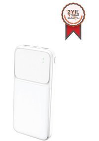 FullMoon P-1010 10000 mAh Hızlı Şarj Mini USB Powerbank Beyaz